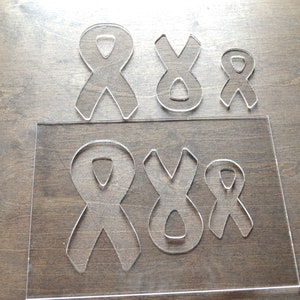 Ribbon Router Template, Router Inlay Template, Clear Acrylic, Router Jig, Woodworking Template, Craft Template