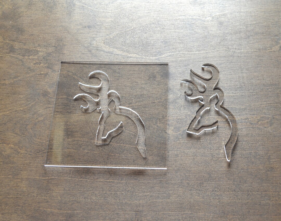 Deer Head Router Template, Router Inlay Template, Clear Acrylic, Router