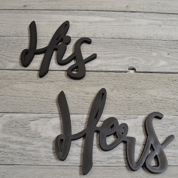 Rustic His and Hers Wall Decor Etsy