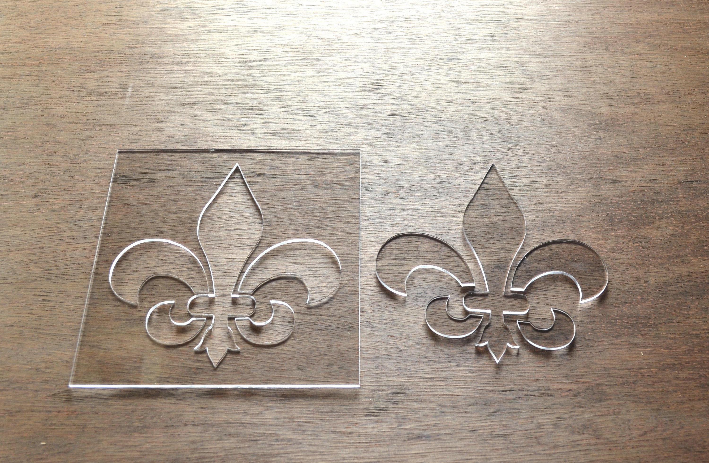 Rose Patter Router Inlay Fleur De Lis Router Templates, Inlay Template Clear Acrylic, Router Jig ...