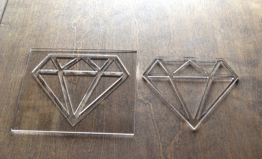 Diamond Router Templates, Inlay Template Clear Acrylic, Router Jig ...