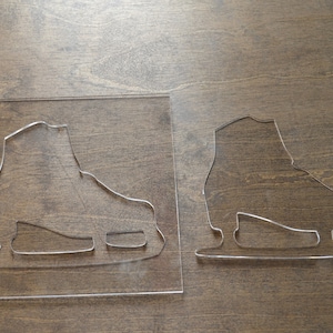 Skate Router Template, Router Inlay Template, Clear Acrylic, Router Jig, Woodworking Template, Craft Template