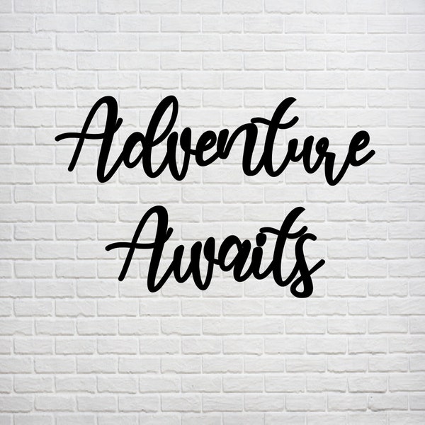 Adventure Awaits Sign - Etsy