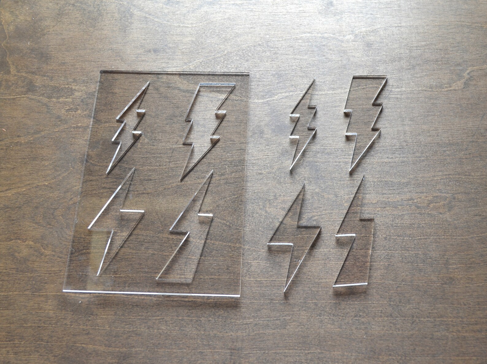 Lightning Bolt Router Template, Router Inlay Template, Clear Acrylic ...