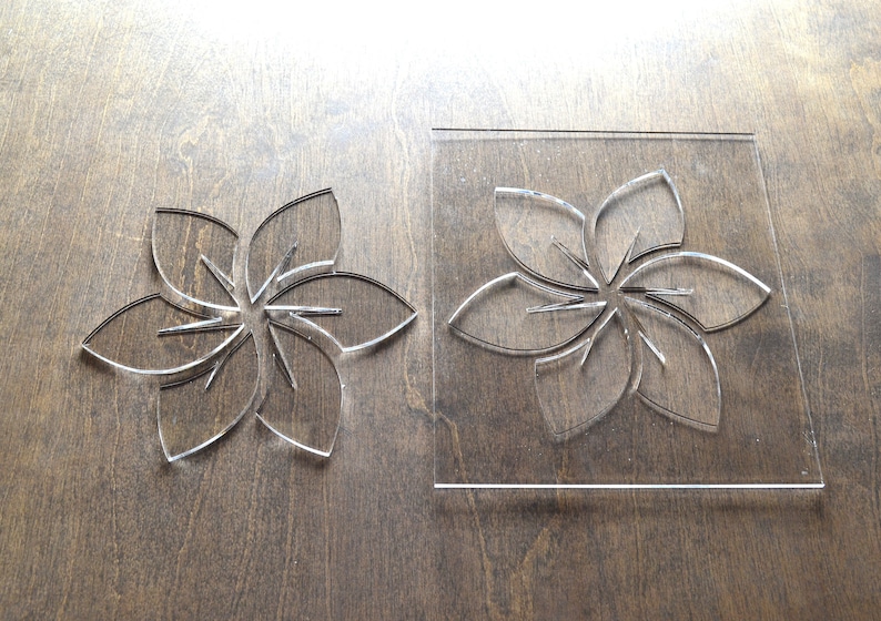 Double Heart Router Template Router Inlay Template Clear
