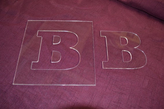 Letter Router Templates Router Inlay Template Clear Acrylic 