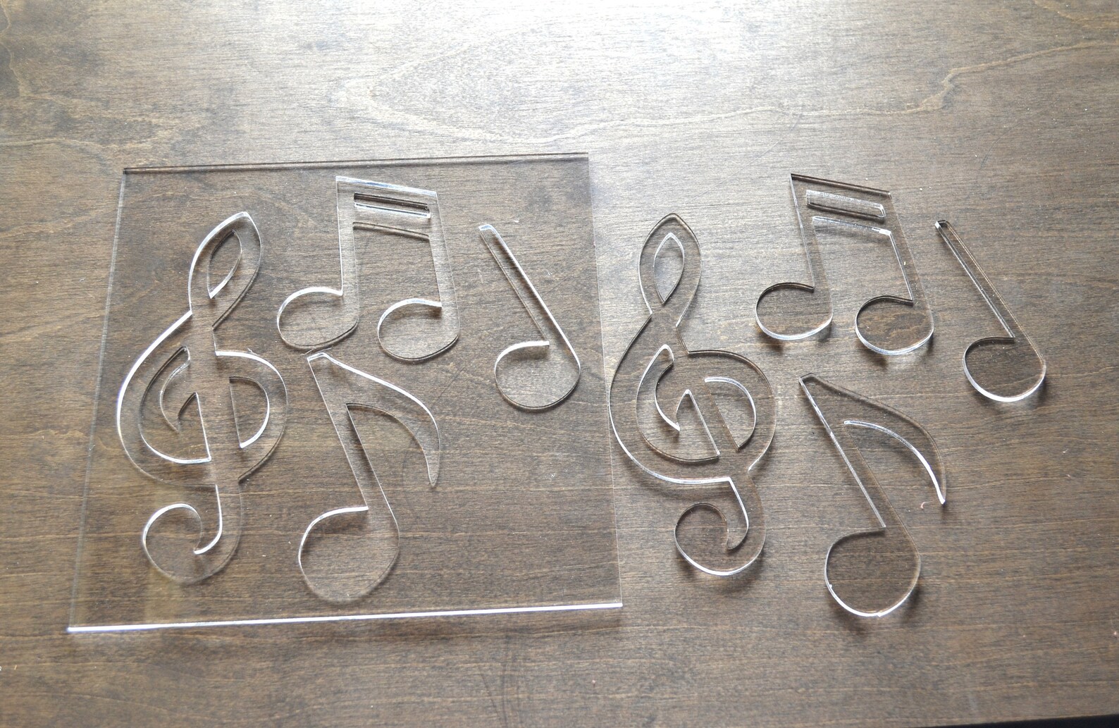 Music Notes Router Templates, Router Inlay Template, Clear Acrylic ...