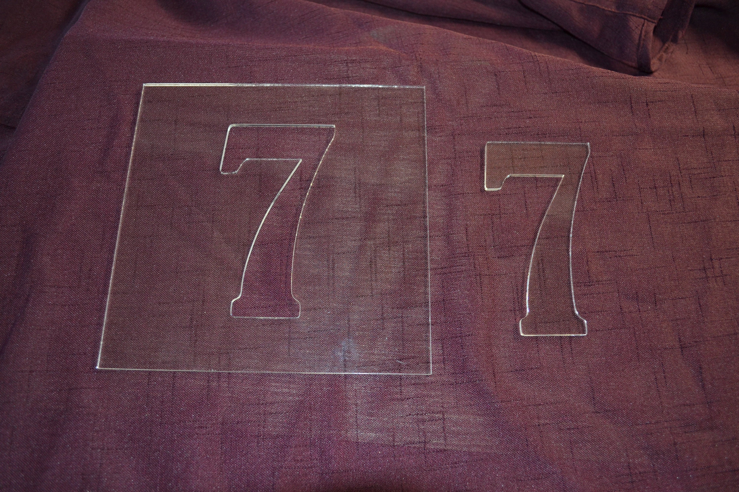 Number Templates Clear Acrylic 5 Inch and 6.5 Inch Router - Etsy