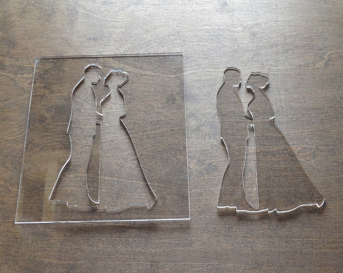 Wedding Couple Router Template, Router Inlay Template, Clear Acrylic ...