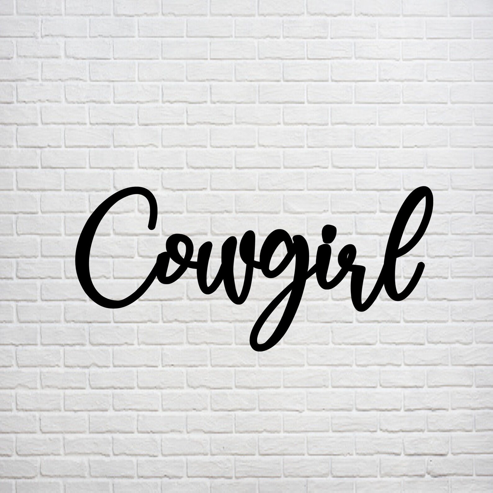 Cowgirl Word Sign, Cursive Word Sign, Cowgirl Sign, Wood Sign, Wooden ...