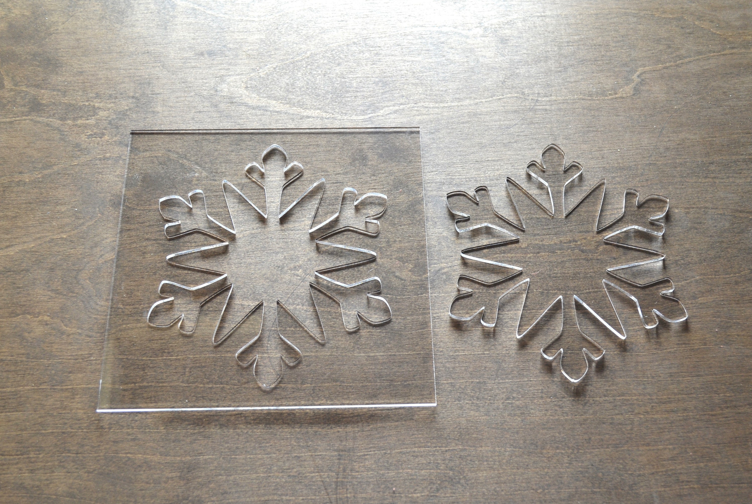 Snowflake Router Template Router Inlay Template Clear - Etsy
