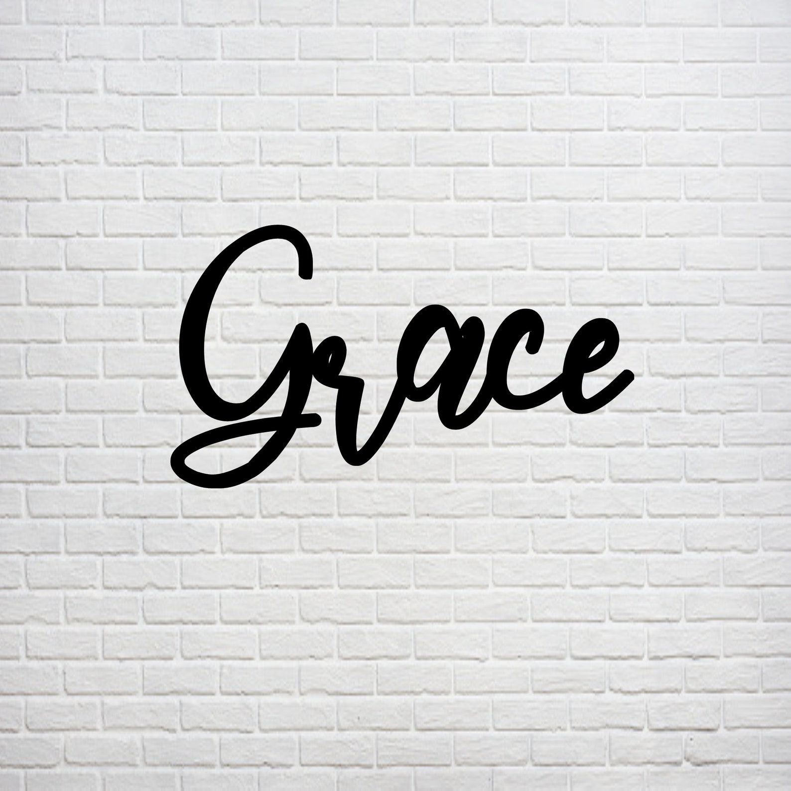 Grace Word Sign, Cursive Word Sign, Grace Sign, Wood Sign, Wooden Sign ...