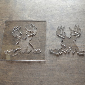 Deer Router Template, Router Inlay Template, Clear Acrylic, Router Jig, Woodworking Template, Craft Template