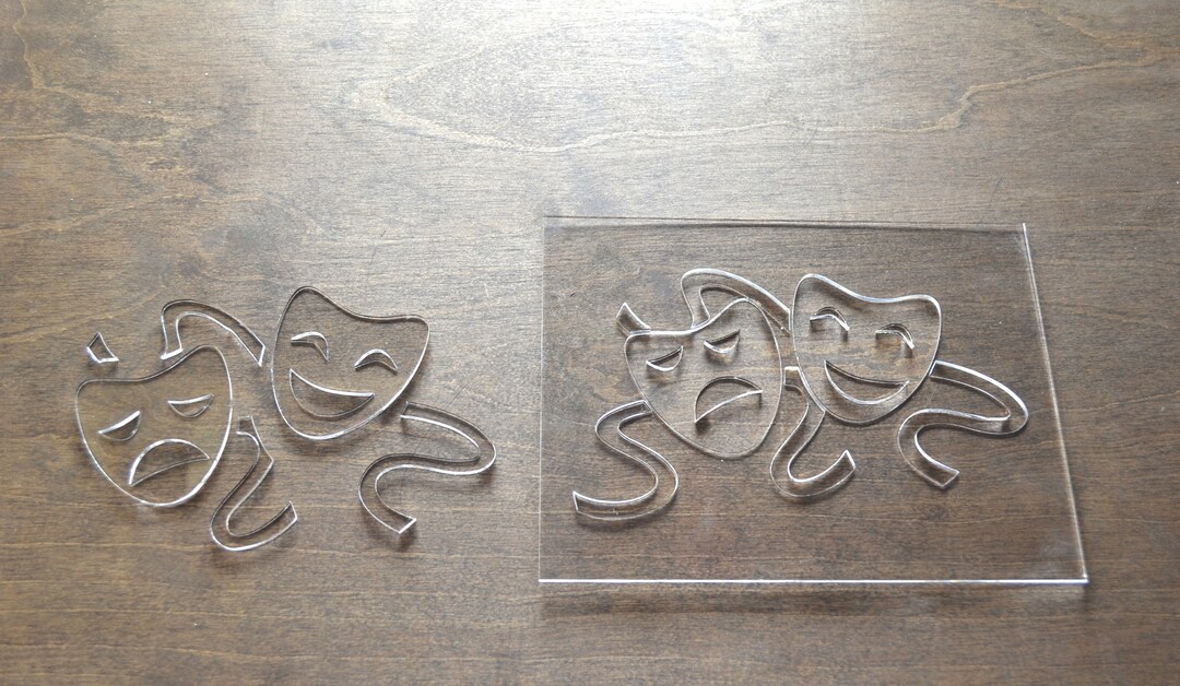 Theater Faces Router Template, Router Inlay Template, Clear Acrylic ...