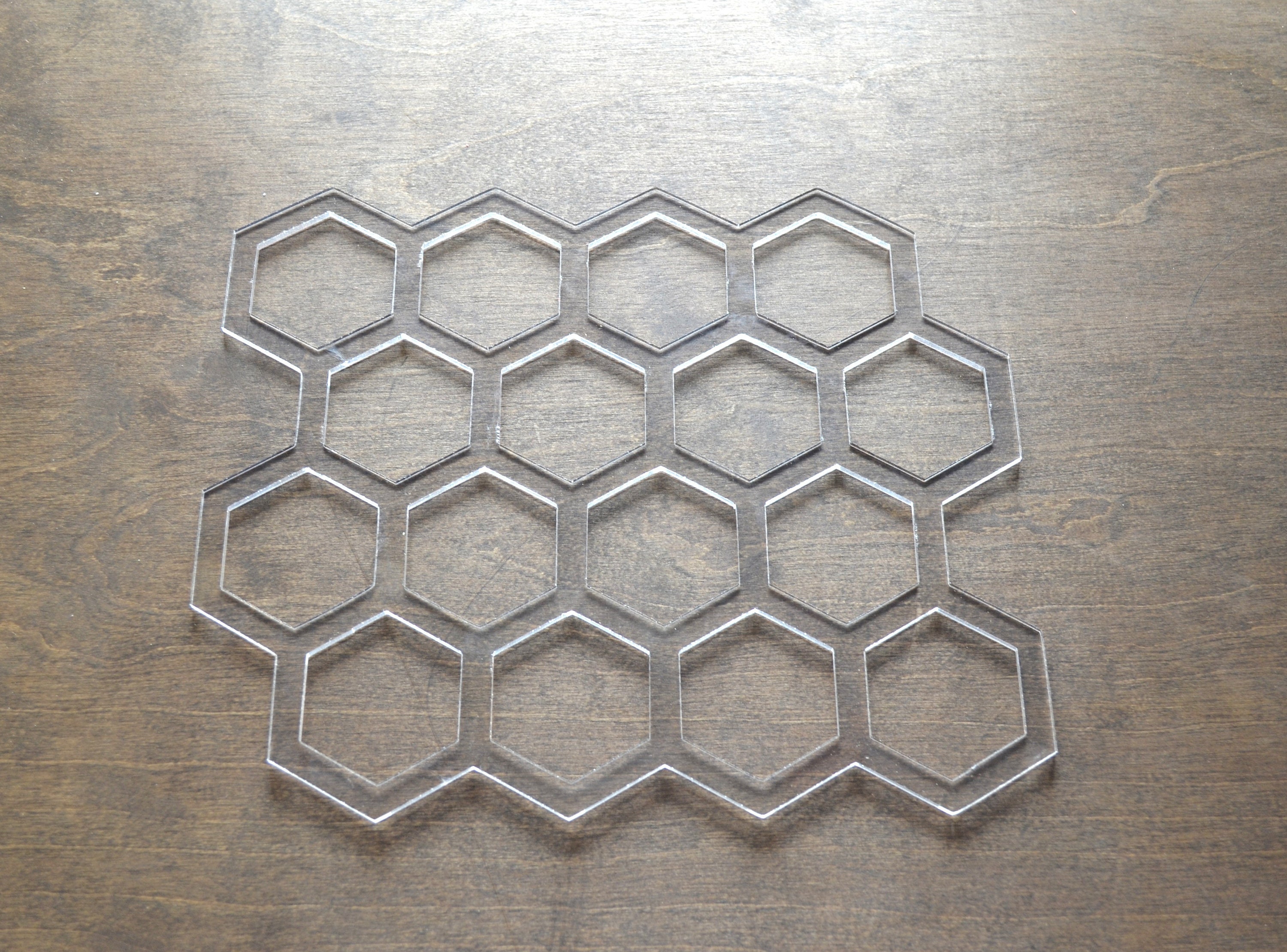 Honeycomb Router Template Clear Acrylic Router Inlay Jig - Etsy Canada