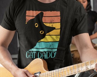 Funny Cat Daddy Retro T-Shirt Cat Dad Shirt Cat Dad Gift Best Cat Dad Ever T Shirt Gift for Cat Dad Shirt Father's Day Gift Cat Gift Men Tee
