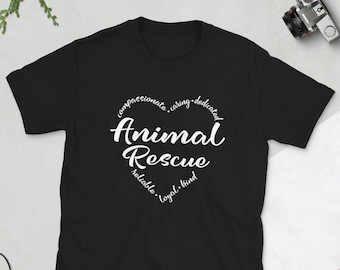 Animal Rescue T-Shirt, Rescue Dog Shirt, Rescue Cat Shirt, Rescue Dog T-Shirt, Adopt Don't Shop, Vet Shirt, Vet Tech