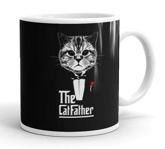 The Catfather Coffee Mug, Catfather Mug, Funny Cat Gifts for Men, Cat Dad  Mug, Cat Daddy Gifts for Man, Cat Owner Christmas Gift