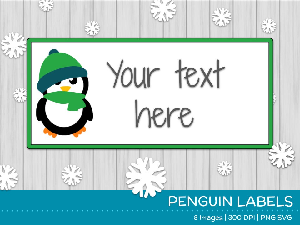 penguin-labels-cute-penguin-labels-winter-frames-name-tags-for-classroom-cubbies-notebooks-worksheets-desks-etsy