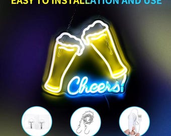 LED Beer Neon Sign Cheers