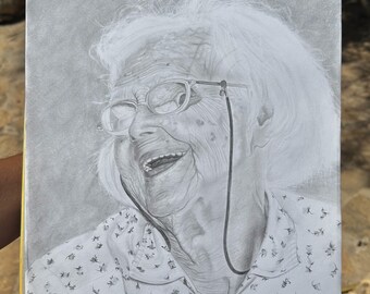 Custom Portrait | Personalized Portrait | Hand-Drawn Charcoal Portrait | Pencil Art | Custom Gift