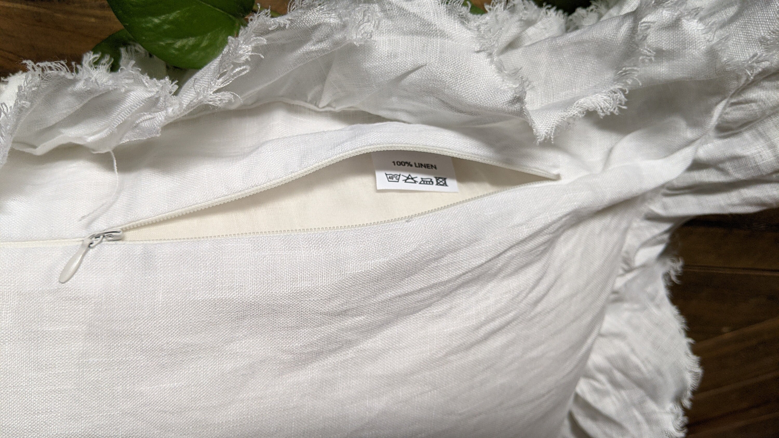 Ruffled Linen Pillowcases / Linen Pillow Case With Ruffle / Etsy