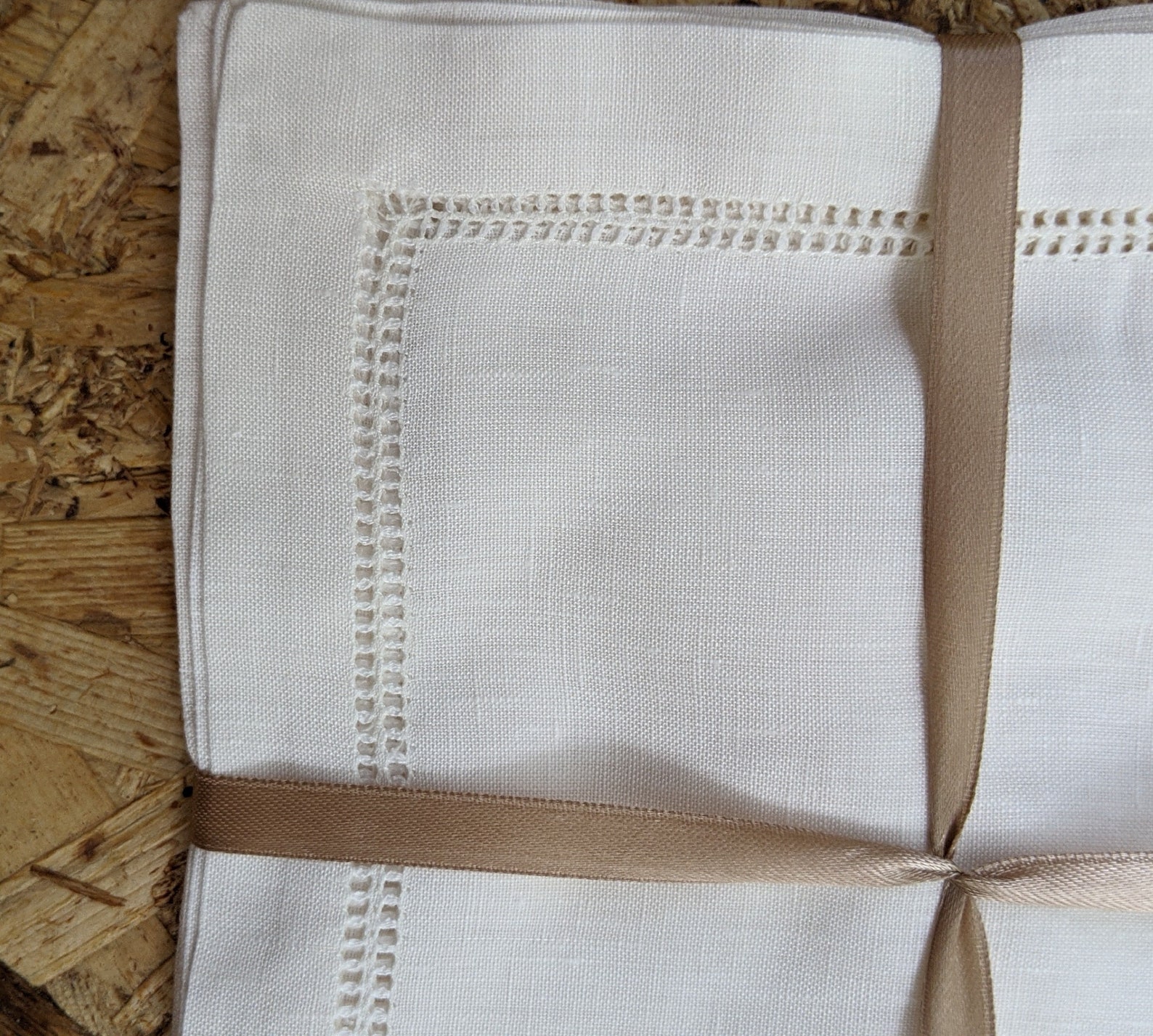 Ivory White Linen Dinner Napkins With Hemsticthed Linen Etsy