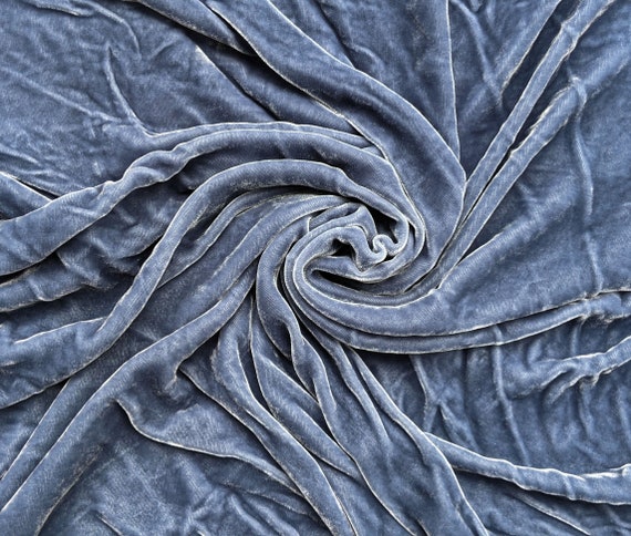 Silk Velvet Fabric by the Yard