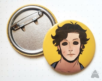 Brahms On Yellow - Slasher Button