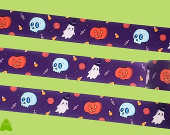 Ghosts, Pumpkins & Skulls Washi Tape - 1.5cm