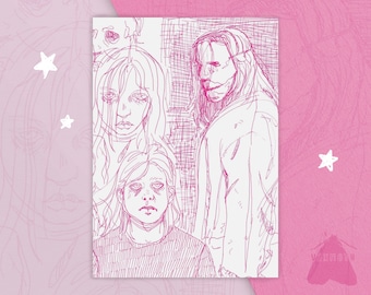RZ Michael In Pink - 5x7 - Slasher Print