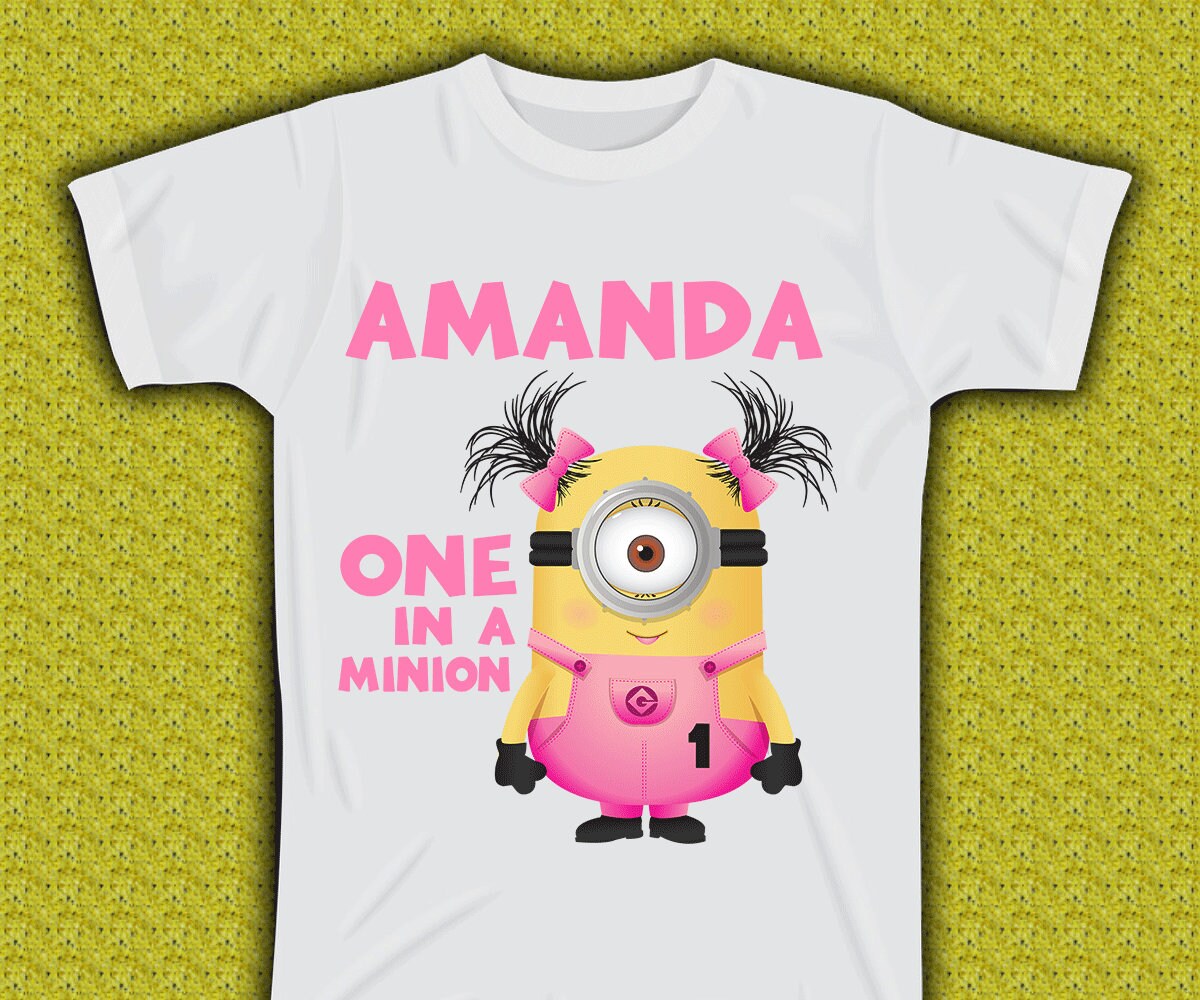 Minions Girl Iron On Transfer Design / Minions Girl Digital Etsy