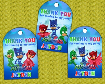 pj masks tags etsy