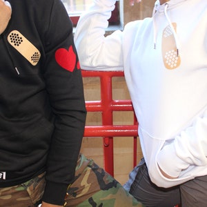 Heart On My Sleeve Hoodie Valentines Day Gift