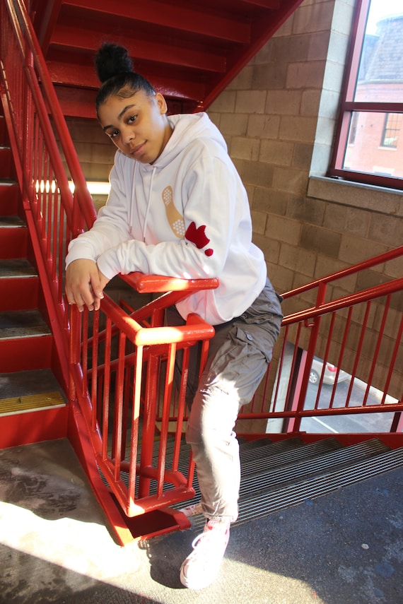 Heart On My Sleeve Hoodie Valentines Day Gift