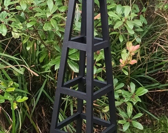 Handmade 1800mm tall x 400mm wooden garden obelisk comes painted and fully assembled.