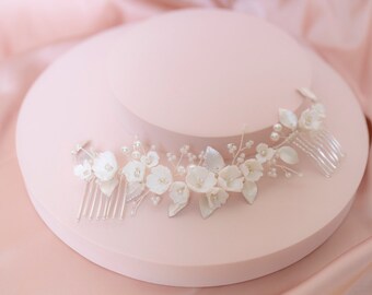 Wedding hair accessories / silver / wedding / bride