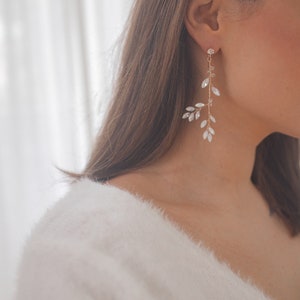 Earrings wedding / gold / bride