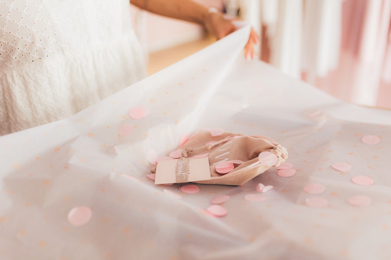 Personalisiertes Strumpfband / Hochzeit / Braut / Handgemacht Bild 4