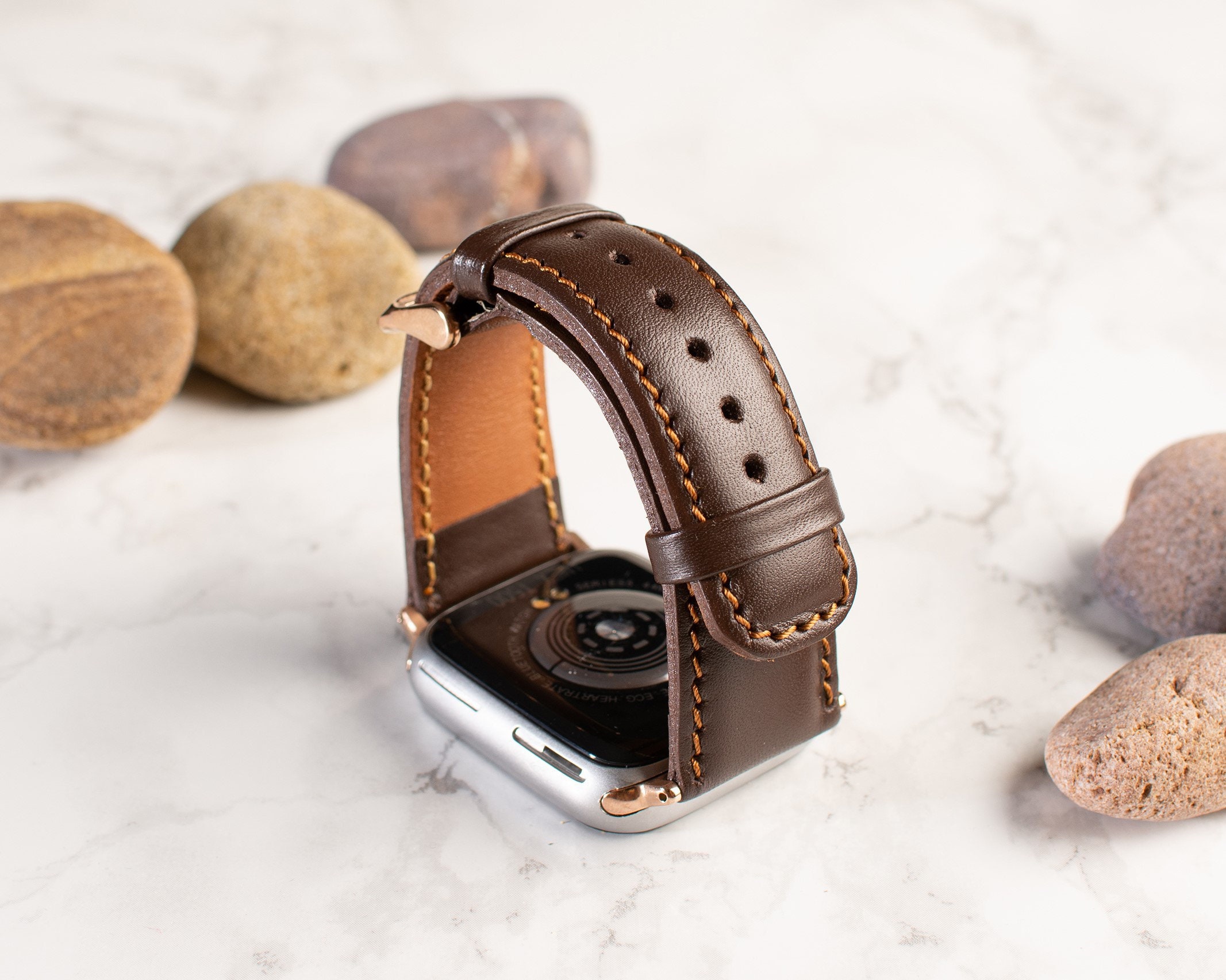 Apple Watch Straps for All Series 1 to 6 & SE. Genuine Leather Etsy UK