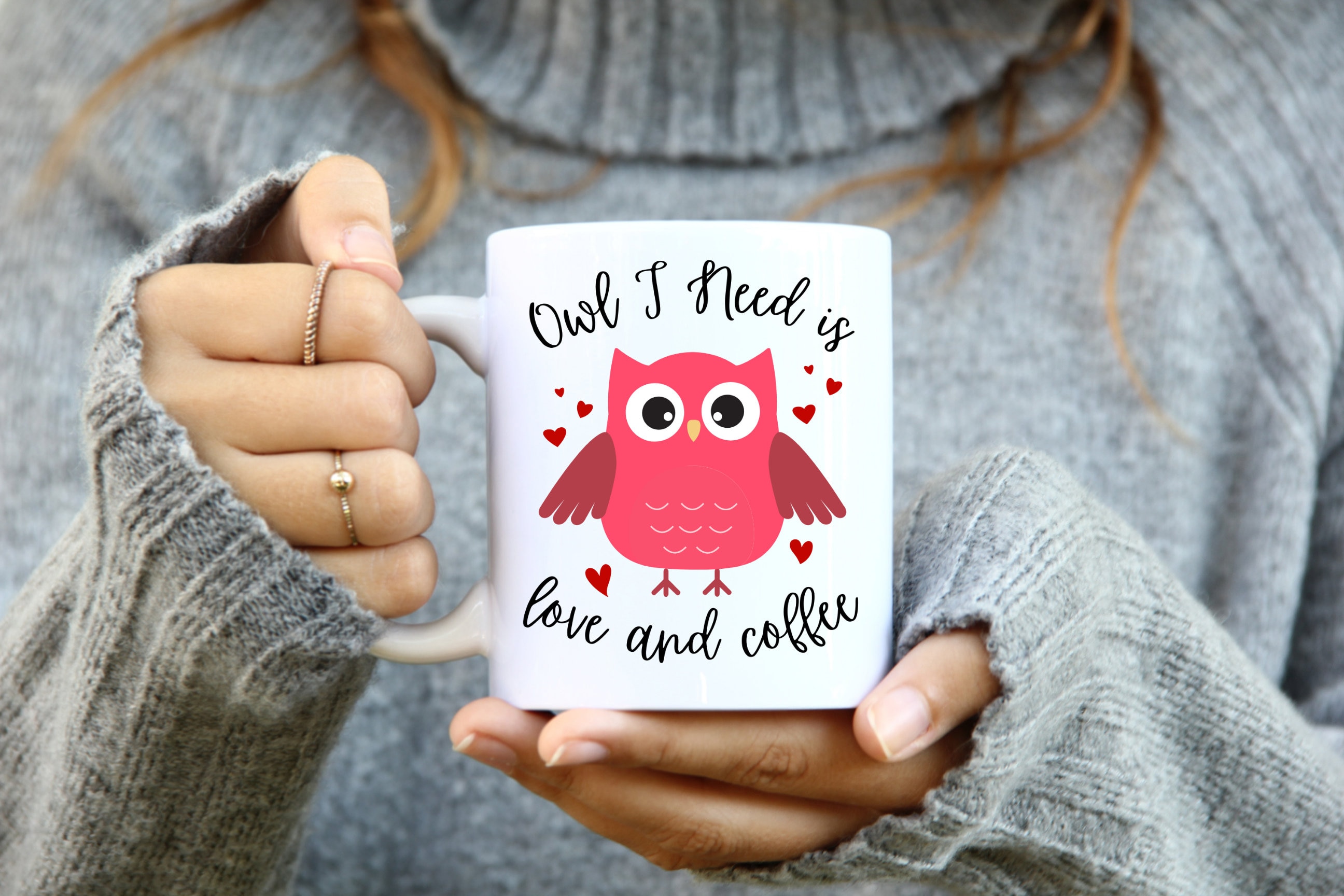 Owl Mug - Ceramic Owl Mug - Owl Cup - Owl Coffee Mug - Owl Coffee Cup - Gift For Her