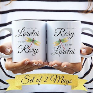 Mokkenset Lorelai en Rory Gilmore, cadeau moeder-dochter