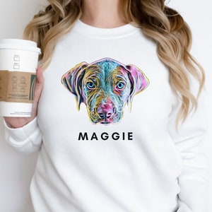 Custom Dog Sweatshirt - Personalized Dog Sweatshirt - Dog Mom Sweatshirt - Dog Sweatshirt - Custom Pet Sweatshirt