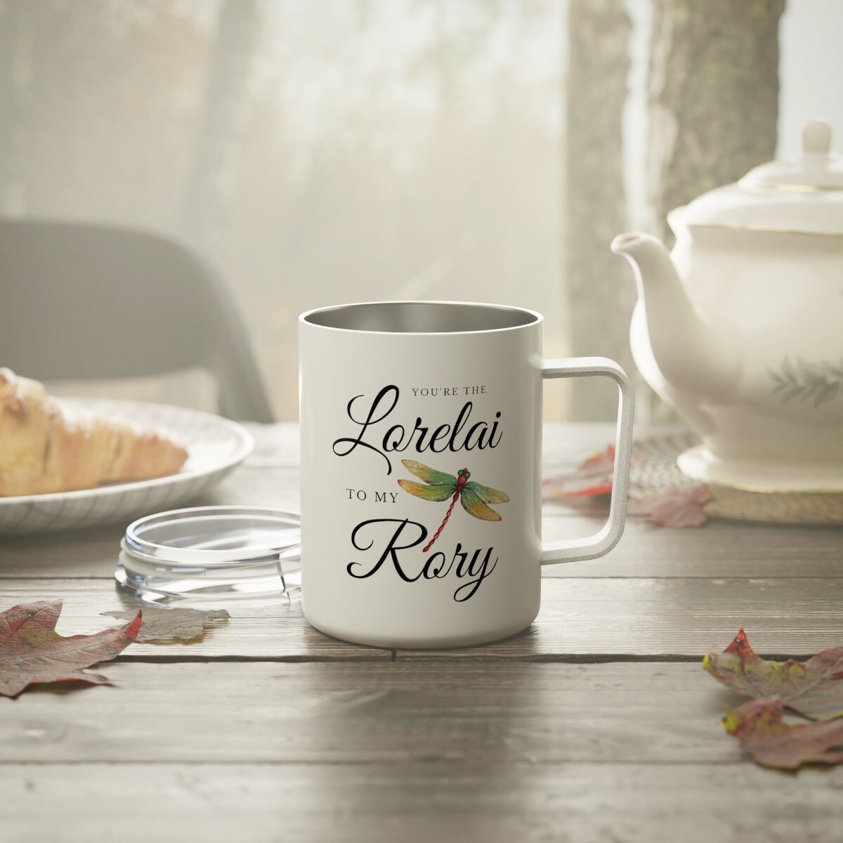 Lorelai to My Rory, Insulated Coffee Mug, Travel Mug, Gilmore Mug, Lorelai and Rory, Gilmore Coffee, Dragonfly Inn, Mother Daughter Mug