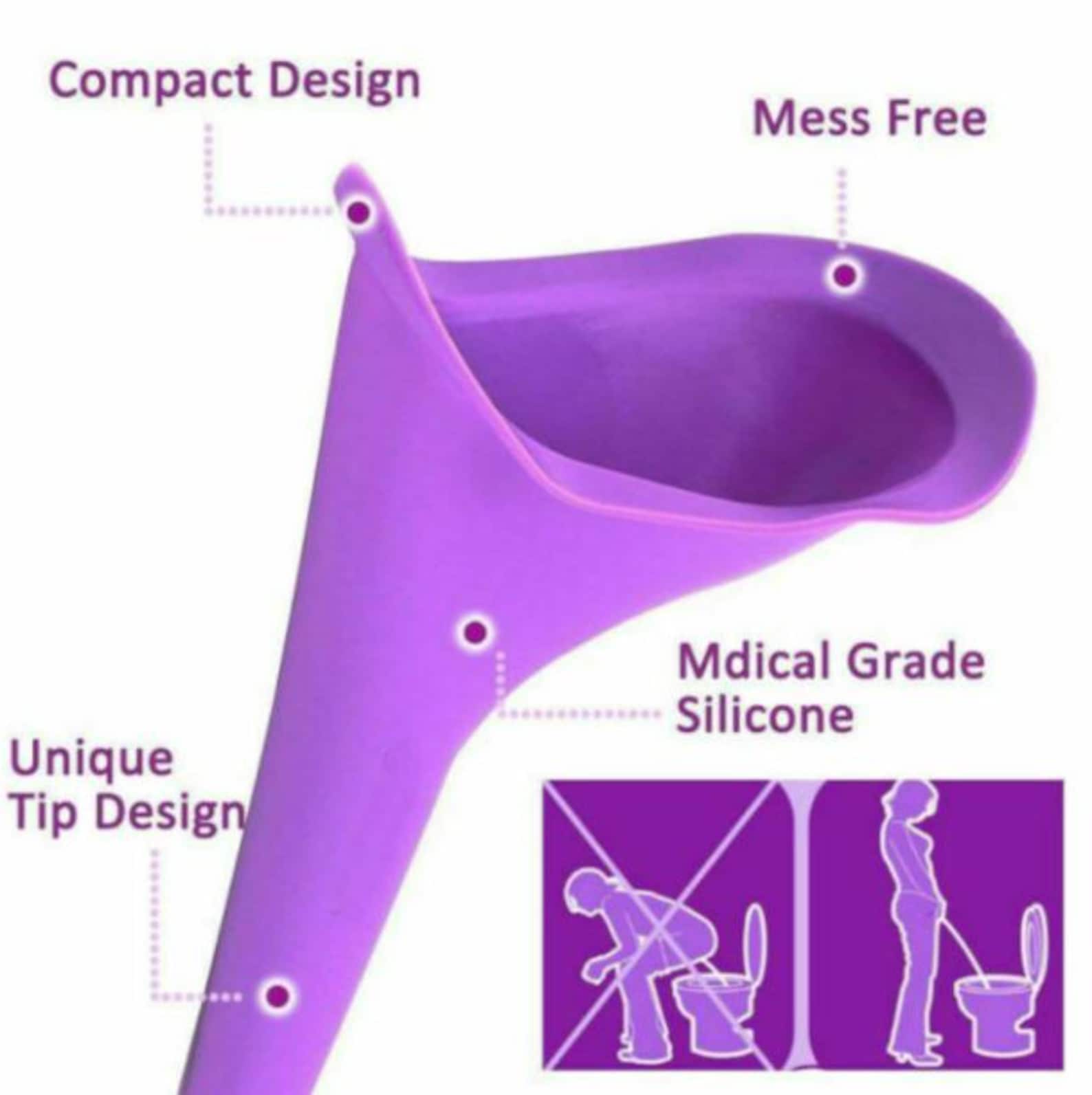 Travel Urinal for Women, Spill Proof and Reusable Lightweight Portable