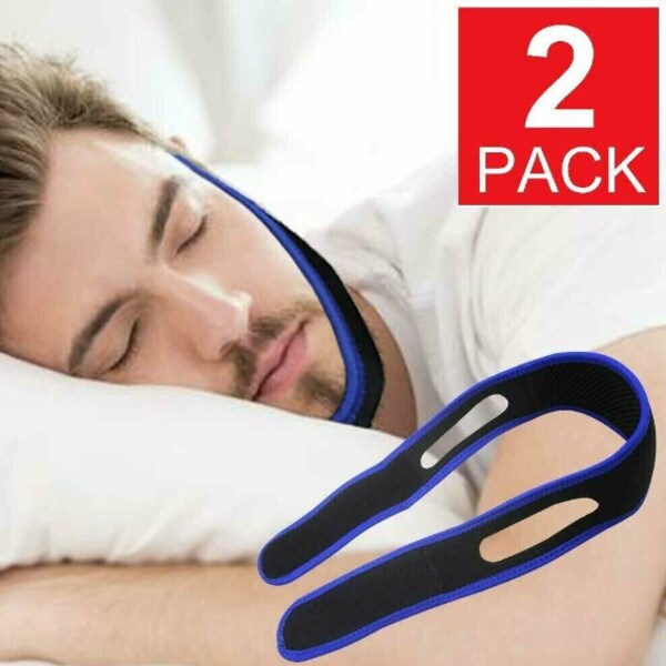 2 x Stop Snoring Chin Strap Anti Snore Sleep Apnea Belt Device Solutions Jaw USA