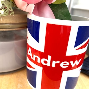 Personalised Union Jack mug