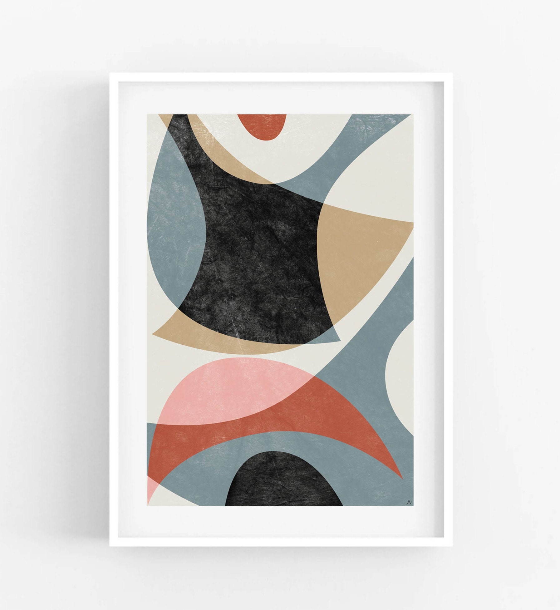 Abstract Art to Print / Contemporary Art / Minimal Modern Art / Neutral ...