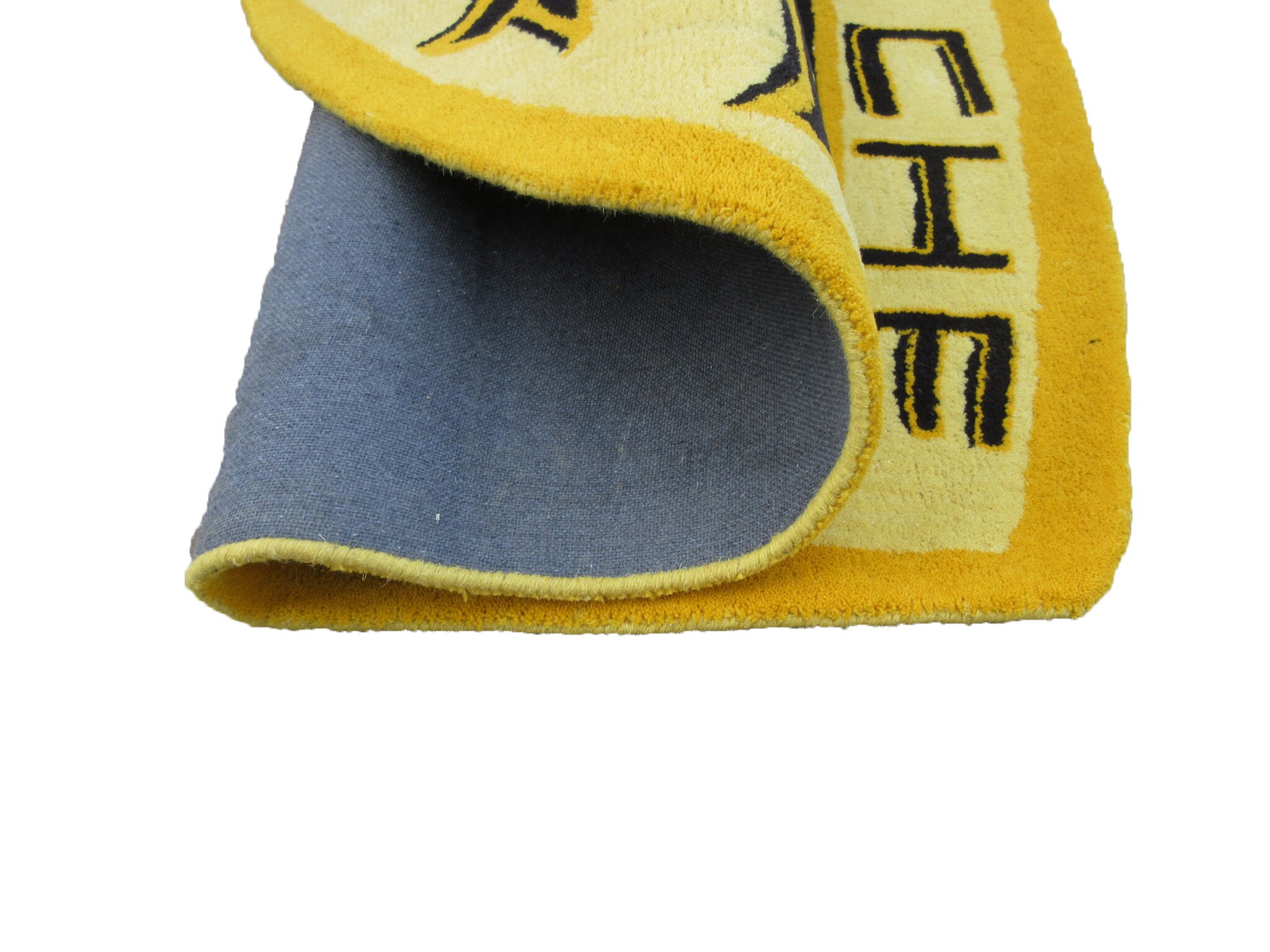 Luxury Handmade Porsche Rug 6x4 Ft Pure Wool Carpet Gold Color Home ...