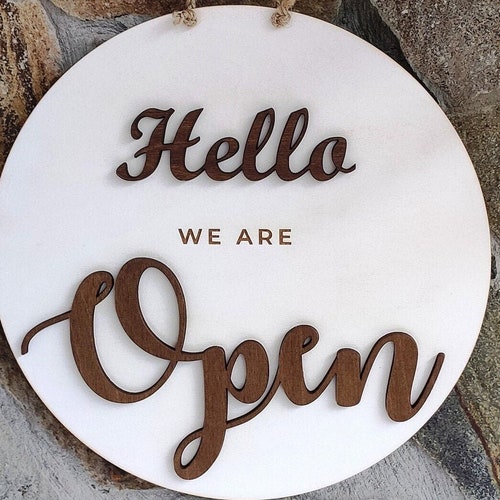 Open Closed Sign for Business Boutique Shop Store Salon - Etsy